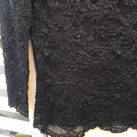 LIA black lace blouse p/m - Picture 2 of 9